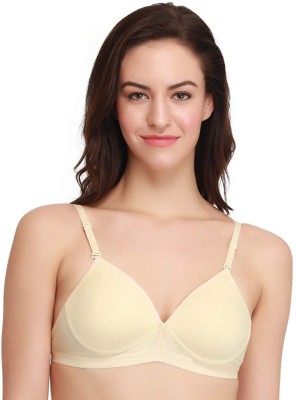 LovinoForm 1505 Women T-Shirt Lightly Padded Bra(Beige)