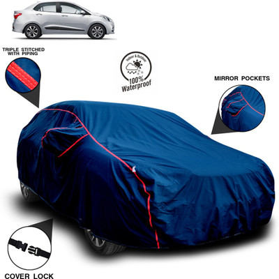 ANTHUB Car Cover For Hyundai Xcent(Blue, Red)