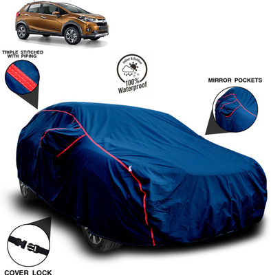 ANTHUB Car Cover For Honda WRV (With Mirror Pockets)(Blue)