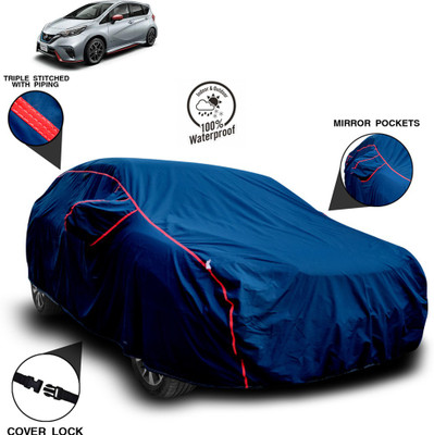 SEBONGO Car Cover For Nissan NOTE (With Mirror Pockets)(Blue)