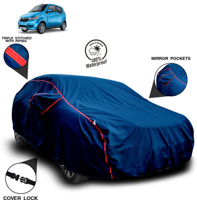 ANTHUB Car Cover For Mahindra E-KUV100 (With Mirror Pockets)(Blue)
