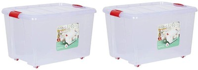 AK HUB Plastic Utility Container  - 25 L(Pack of 2, White)