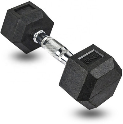 LCARNO Hexa Dumbbell single (5kg*1)Hexagon Hex Dumbbell Fixed Weight Dumbbell(5 kg)