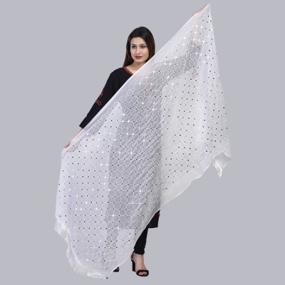 Trendz Hack Chiffon Embroidered Women Dupatta