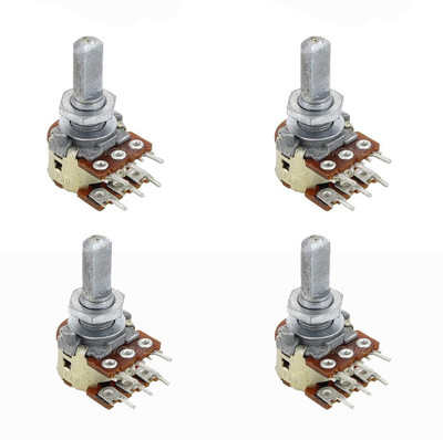 geeta enterprises (Pack of 4) 100 k Dual Potentiometer Electronic Components Electronic Hobby Kit