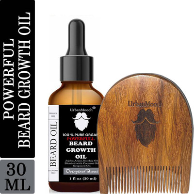 UrbanMooch Beard Growth Oil & Beard Shisham Comb Hair Oil(30 ml)