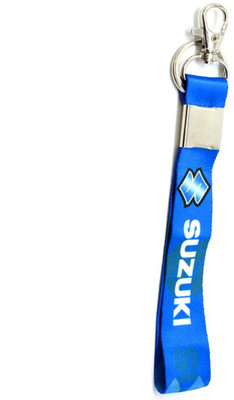 AFH Quality Blue Fabric Biker Decorative Racing Key Chain for Bike Key Chain