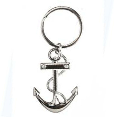 SHOKY LOOKS Beautiful Anchor with stone and Rope design Key Chain