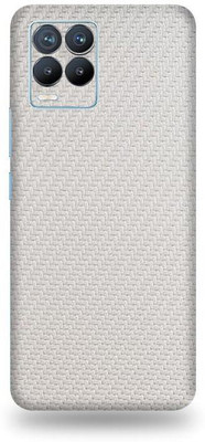 OggyBaba realme 8 pro, realme 8pro Mobile Skin(3D Milky White Carbon Fibre)