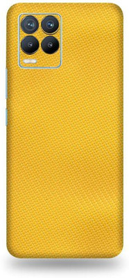 OggyBaba realme 8 pro, realme 8pro Mobile Skin(3D Lemon Yellow Carbon Fibre)