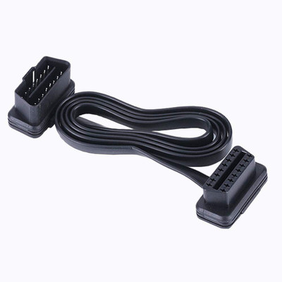 Xsentuals OBD II OBD2 2ft Feet/60cm 16 Pin Male to Female Flat Ribbon Extension Cable Car Diagnostic Extender Cord Adapter, OBD 2 Port Extension Cable, Protect OBD2 Port OBD Interface Xsentuals OBD II OBD2 2ft Feet/60cm 16 Pin Male to Female Flat Ribbon Extension Cable Car Diagnostic Extender Cord Adapter, OBD 2 Port Extension Cable, Protect OBD2 Port OBD Interface