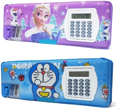 Saamarth Impex Calculator Calculator Art Plastic Pencil Boxes(Set of 2, Multicolor)