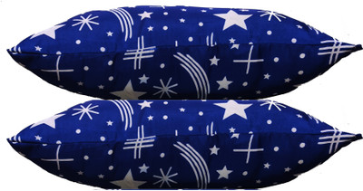 GKM Microfibre Abstract Sleeping Pillow Pack of 2(Multicolor)