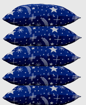GKM Microfibre Abstract Sleeping Pillow Pack of 5(Multicolor)