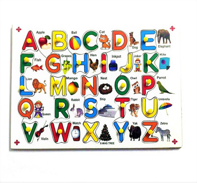 PETERS PENCE English Alphabet Learning Puzzle Board For Kids Pre Primary Education(1 Pieces)