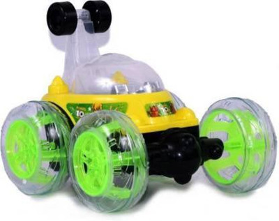 Mahi Zone Rechargeable Remote Control Twisting Stunt Car with 360 Degrees Rotation N61(Multicolor)