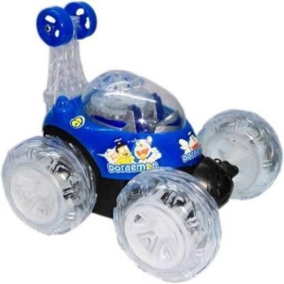 niveeka Rechargeable Remote Control Twisting Stunt Car with 360 Degrees Rotation N34(Blue)