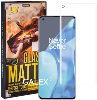 Matte Glass Edge To Edge Tempered Glass for OnePlus 9 Pro 5G Matte UV Glass(Pack of 1)