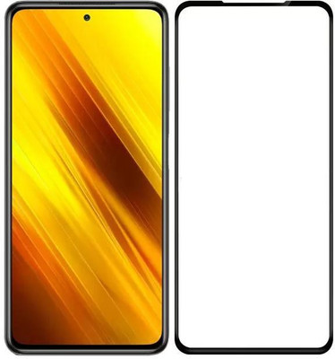 Q Box Edge To Edge Tempered Glass for Poco x3 pro(Pack of 1)