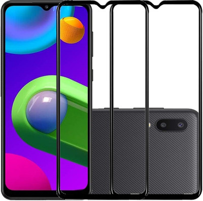 ECMERED Edge To Edge Tempered Glass for SAMSUNG GALAXY F12, SAMSUNG GALAXY F02S(Pack of 2)
