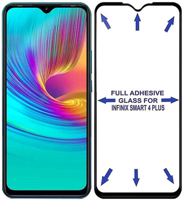 GDBUY Edge To Edge Tempered Glass for Infinix Smart 4 Plus(Pack of 1)