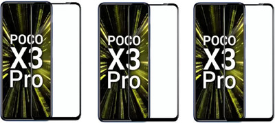 ISAAK Edge To Edge Tempered Glass for POCO X3 Pro(Pack of 3)