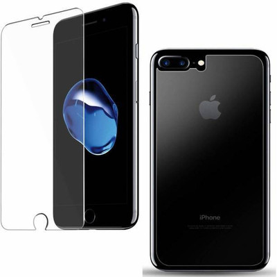 RAJFINCORP Front and Back Tempered Glass for Apple iPhone 8 Plus(Pack of 2)