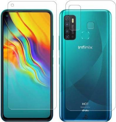 DEVOLD ENTERPRISES Front and Back Tempered Glass for Infinix Hot 9(Pack of 2)