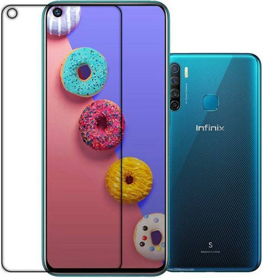 YORBON Front and Back Tempered Glass for Infinix S5(Pack of 2)