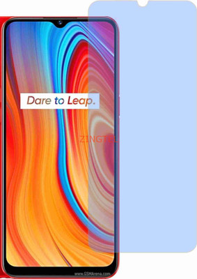 ZINGTEL Tempered Glass Guard for REALME C3I (Impossible AntiBlue Light)(Pack of 1)