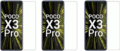 ISAAK Tempered Glass Guard for POCO X3 Pro(Pack of 3)