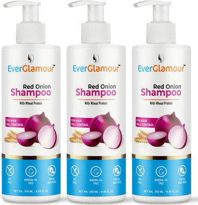 Everglamour Red Onion Black Seed Oil Shampoo with Red Onion Seed Oil Extract(750)
