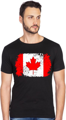 Bluehaaat Graphic Print Men Round Neck Black T-Shirt