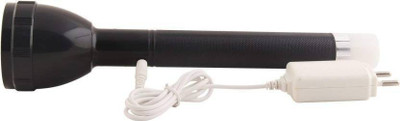 AKR High Power Long Life Flashlight - Rechargeable And Two Bulb LED Torch (Black : Rechargeable) Torch(Black, 27 cm, Rechargeable)