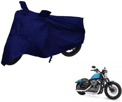 Auto Hub Two Wheeler Cover for Harley Davidson(XL 1200, Blue)