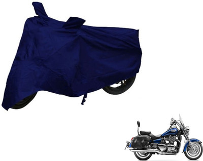 Auto Hub Two Wheeler Cover for Triumph(Blue)