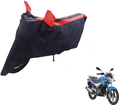 Auto Hub Two Wheeler Cover for Bajaj(Discover 125 DTS-i, Black, Red)