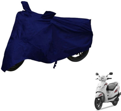 Auto Hub Two Wheeler Cover for TVS(Wego, Blue)