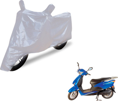 NIKS Two Wheeler Cover for Hero(E Scoot, Silver)