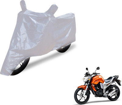 Auto Hub Two Wheeler Cover for Yamaha(FZ16, Silver)