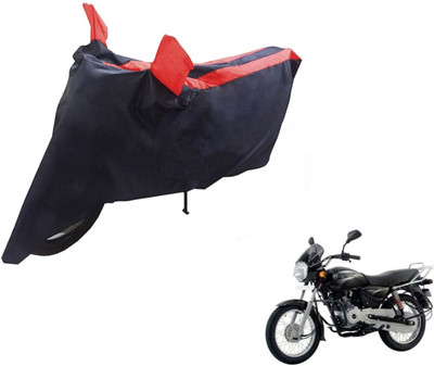 Auto Hub Two Wheeler Cover for Bajaj(Boxer, Black, Red)