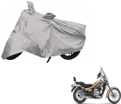 Auto Hub Two Wheeler Cover for Bajaj(Avenger 220 Cruise, Silver)