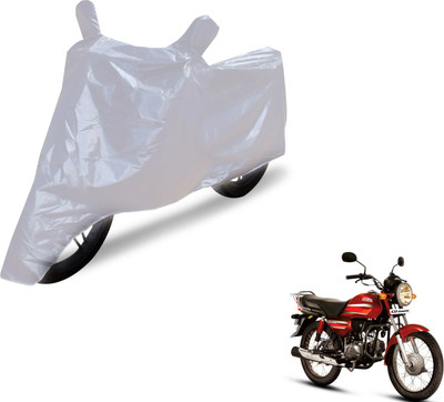 Auto Hub Two Wheeler Cover for Hero(CD Dawn, Silver)