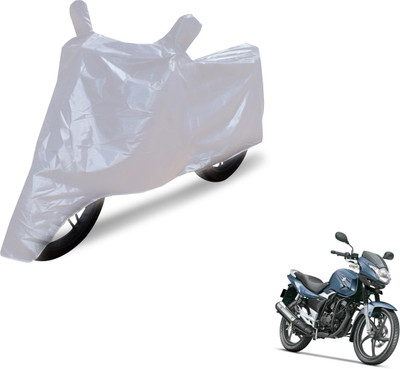 Auto Hub Two Wheeler Cover for Suzuki(GS 150R, Silver)