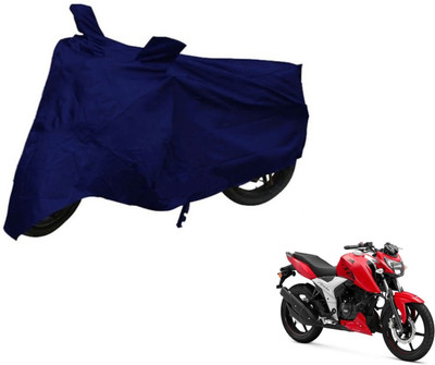 Auto Hub Two Wheeler Cover for TVS(Apache RTR 160, Blue)