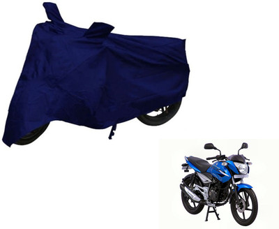 Auto Hub Two Wheeler Cover for Bajaj(XCD 125cc, Blue)