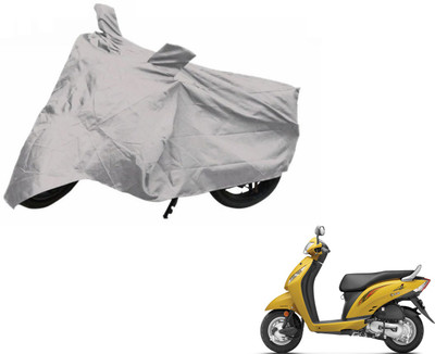 Auto Hub Two Wheeler Cover for Honda(Activa i, Silver)
