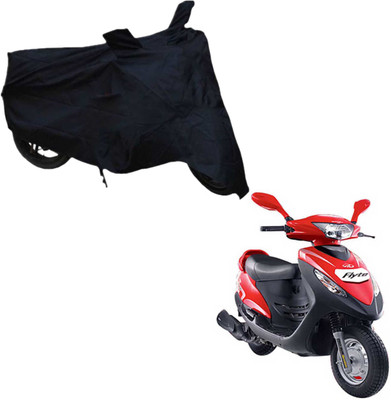 THE REAL ARV Two Wheeler Cover for Mahindra(Flyte, Black)