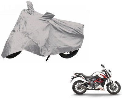 CREEPER Two Wheeler Cover for DSK Benelli(TNT 25, Silver)