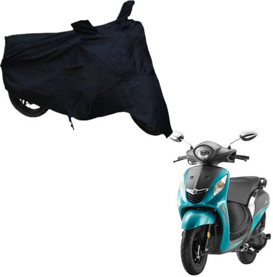 THE REAL ARV Two Wheeler Cover for Yamaha(Fascino, Black)